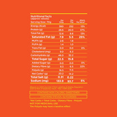 Yoga Bar Power Up Choco Peanut Butter 20g Protein Bars - Pack of 5 350g