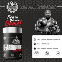 Dexter Jackson Black Series L-arginine 5000 Mg, 120 Tablets