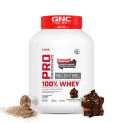 GNC Pro Performance 100% Whey Protein | Faster Recovery & Lean Muscle Gains | Informed Choice Certified- 1.8Kg (4Lbs)