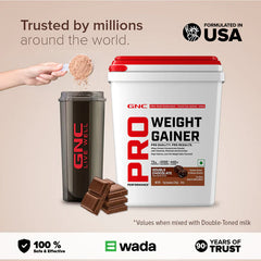 GNC Pro Performance Weight Gainer | High-Calorie, Low-Fat Formula For Healthy Body Gains 5Kg (11Lbs)