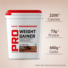 GNC Pro Performance Weight Gainer | High-Calorie, Low-Fat Formula For Healthy Body Gains 5Kg (11Lbs)