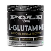 Pole Nutrition L-Glutamine Powder - 250g Unflavored | 50 Servings