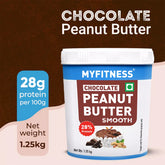 MyFitness Peanut Butter - Chocolate | 28% Protein | Smooth | Chocolate Peanut Butter Spread