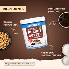 MyFitness Peanut Butter - Chocolate | 28% Protein | Smooth | Chocolate Peanut Butter Spread