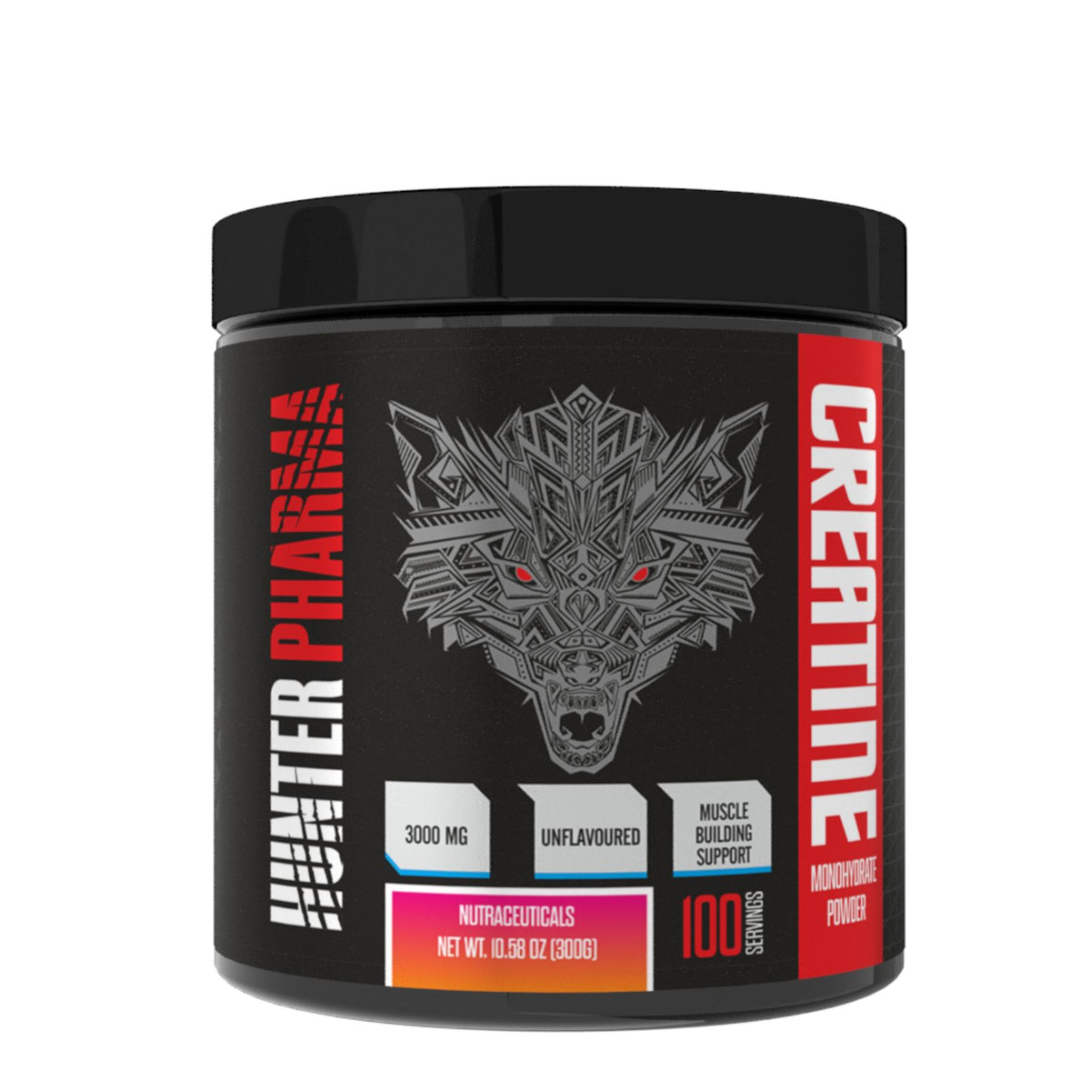 Hunter Pharma Creatine Monohydrate (Unflavoured, 100 Servings)