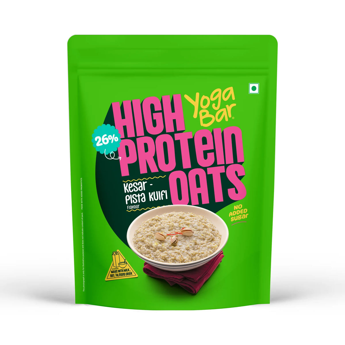Yoga Bar 26g High Protein Oats 1kg - Kesar Pista Kulfi