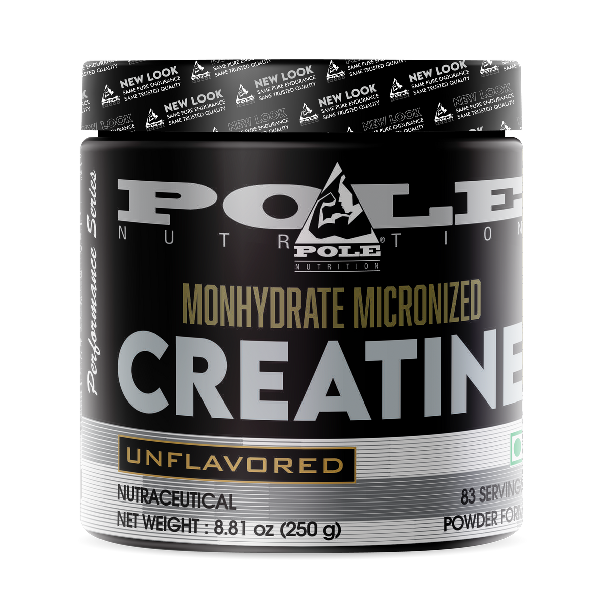 Pole Nutrition Creatine Monohydrate Powder | 100% Pure Micronized Creatine