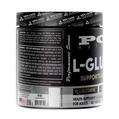 Pole Nutrition L-Glutamine Powder - 250g Unflavored | 50 Servings