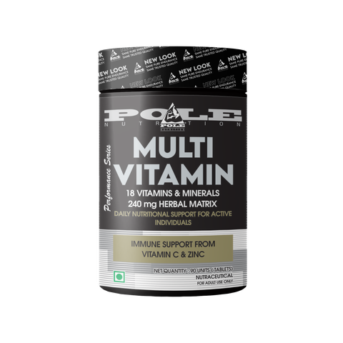 Pole Nutrition Multivitamin Tablets- Daily Nutritional Support For Active Individual 90(Tablets)
