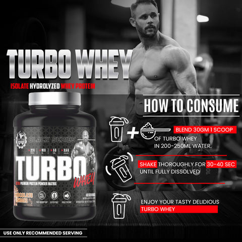 Dexter Jackson Black Series Turbo Whey (5 Lbs, 48 Serving, Chocolate Shake)