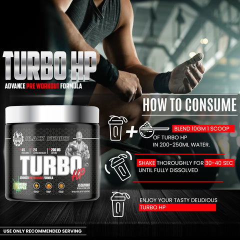 Dexter Jackson Black Series Pre Workout Turbo HP 45 Servings